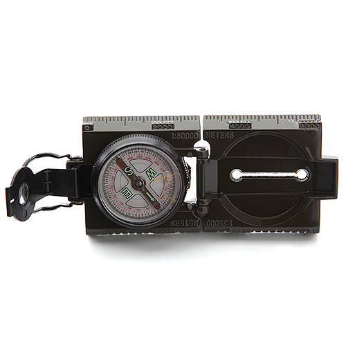 Classical Folding Metal Lensatic Compass with Map Scales